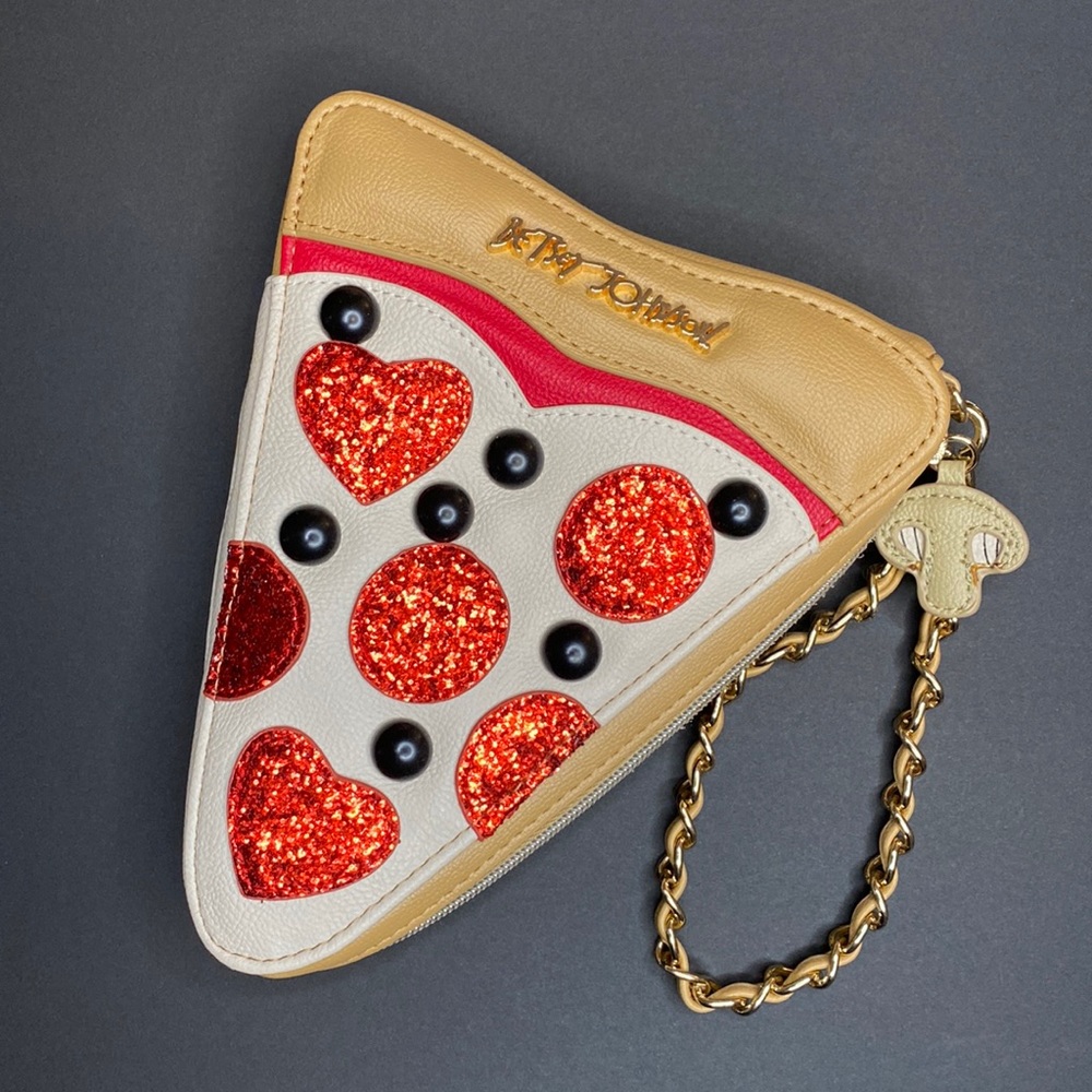 Betsey Johnson Pizza Slice Wristlet